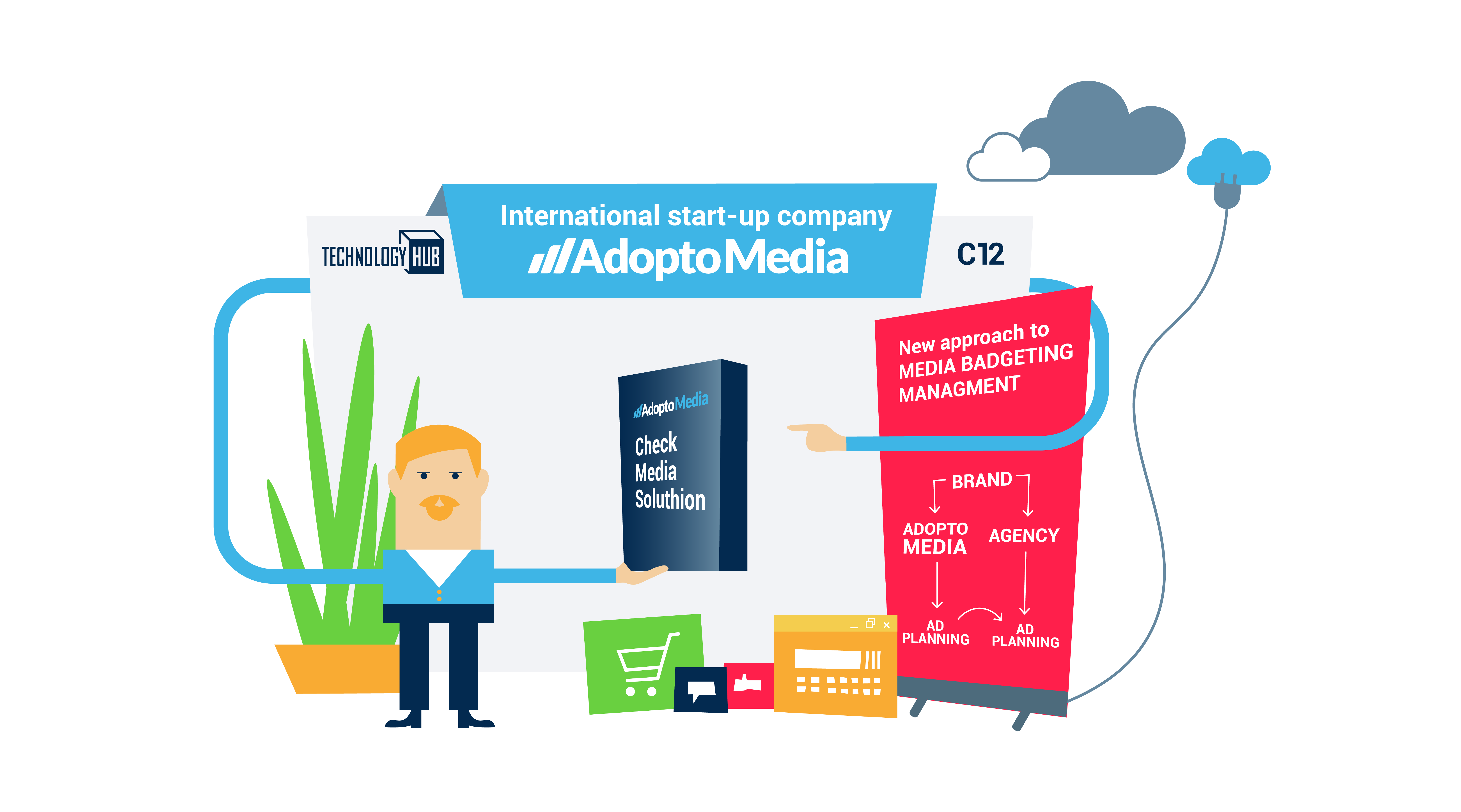 Technology HUB 2018, marketing, event, technological product, CheckMedia Solution, AdoptoMedia, advertising